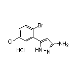 3-氨基-5-(2-溴-5-氯苯基)吡唑盐酸盐