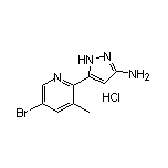 3-氨基-5-(5-溴-3-甲基-2-吡啶基)吡唑盐酸盐