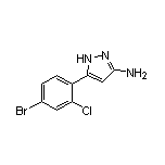 3-氨基-5-(4-溴-2-氯苯基)吡唑