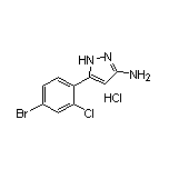 3-氨基-5-(4-溴-2-氯苯基)吡唑盐酸盐