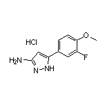 3-氨基-5-(3-氟-4-甲氧基苯基)吡唑盐酸盐