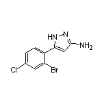 3-氨基-5-(2-溴-4-氯苯基)吡唑