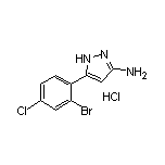 3-氨基-5-(2-溴-4-氯苯基)吡唑盐酸盐
