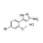 3-氨基-5-(4-溴-2-甲氧基苯基)吡唑盐酸盐