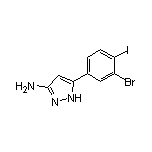 3-氨基-5-(3-溴-4-碘苯基)吡唑