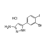 3-氨基-5-(3-溴-4-碘苯基)吡唑盐酸盐
