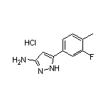 3-氨基-5-(3-氟-4-甲基苯基)吡唑盐酸盐