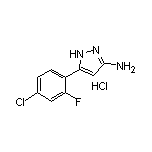 3-氨基-5-(4-氯-2-氟苯基)吡唑盐酸盐