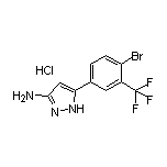 3-氨基-5-[4-溴-3-(三氟甲基)苯基]吡唑盐酸盐