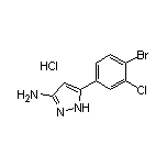 3-氨基-5-(4-溴-3-氯苯基)吡唑盐酸盐