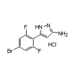 3-氨基-5-(4-溴-2,6-二氟苯基)吡唑盐酸盐