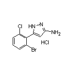 3-氨基-5-(2-溴-6-氯苯基)吡唑盐酸盐
