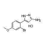 3-氨基-5-(2-溴-4-甲氧基苯基)吡唑盐酸盐