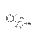 3-氨基-5-(3-碘-2-甲基苯基)吡唑盐酸盐