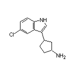 3-(5-氯-3-吲哚基)环戊胺
