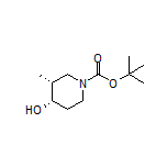 (3R,4S)-1-Boc-3-甲基哌啶-4-醇