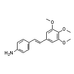 (E)-4-(3,4,5-三甲氧基苯乙烯基)苯胺