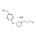 (S)-3-[4-(氯甲基)苯氧基]-1-(3-氟丙基)吡咯烷盐酸盐