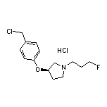 (R)-3-[4-(氯甲基)苯氧基]-1-(3-氟丙基)吡咯烷盐酸盐