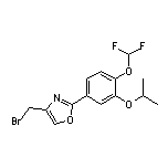 4-(溴甲基)-2-[4-(二氟甲氧基)-3-异丙氧基苯基]噁唑
