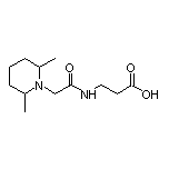 3-[2-(2,6-二甲基-1-哌啶基)乙酰氨基]丙酸