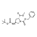 (2R,4S)-1-Cbz-4-(Boc-氨基)吡咯烷-2-甲酸甲酯
