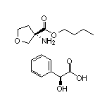 (S)-3-氨基四氢呋喃-3-甲酸丁酯(S)-扁桃酸盐