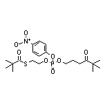 2,2-二甲基硫代丙酸[S-[2-[[[(5,5-二甲基-4-氧代己基)氧基](4-硝基苯氧基)磷酰基]氧基]乙基]]酯