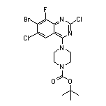 4-(4-Boc-1-哌嗪基)-7-溴-2,6-二氯-8-氟喹唑啉