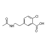 5-(2-乙酰氨基乙基)-2-氯苯甲酸