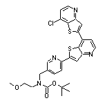 N-Boc-N-[[6-(7-氯-[2,7’-联噻吩并[3,2-b]吡啶]-2’-基)-3-吡啶基]甲基]-2-甲氧基乙胺