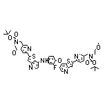 (叔丁氧基)-N-[[6-[7-[[4-[2-[5-[[(叔丁氧基)-N-(2-甲氧基乙基)羰基氨基]甲基](2-吡啶基)]噻吩并[3,2-b]吡啶-7-基氧基]-3-氟苯基]氨基]噻吩并[4,5-b]吡啶-2-基](3-吡啶基)]甲基]-N-(2-甲氧基乙基)甲酰胺