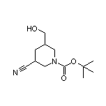 1-Boc-5-(羟甲基)哌啶-3-甲腈