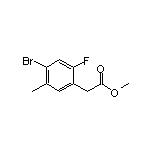 4-溴-2-氟-5-甲基苯乙酸甲酯