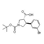 (3R,4S)-1-Boc-4-(3-溴苯基)吡咯烷-3-甲酸
