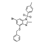 4-(苄氧基)-6-溴-2-甲基-1-对甲苯磺酰基苯并咪唑