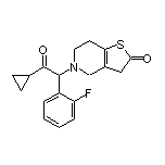 5-[2-环丙基-1-(2-氟苯基)-2-氧代乙基]-4,5,6,7-四氢噻吩并[3,2-c]吡啶-2(3H)-酮