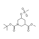 1-Boc-5-[(甲砜基)氧基]哌啶-3-甲酸甲酯