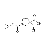 1-Boc-3-(羟甲基)吡咯烷-3-甲酸