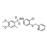 N-[3-氯-4-(2-吡啶基甲氧基)苯基]-4,5-二甲氧基-2-甲基苯磺酰胺