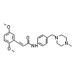 3-(2,5-二甲氧基苯基)-N-[4-[(4-甲基-1-哌嗪基)甲基]苯基]丙烯酰胺