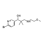 1-(6-溴-3-吡啶基)-3-[(2-甲氧基乙基)氨基]-2,2-二甲基-1-丙醇