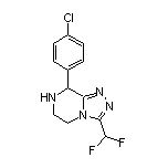 8-(4-氯苯基)-3-(二氟甲基)-5,6,7,8-四氢-[1,2,4]三唑并[4,3-a]吡嗪