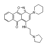 3-(1-哌啶基)-5-[[2-(1-吡咯烷基)乙基]氨基]-6H-蒽并[1,9-cd]异噁唑-6-酮