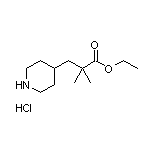 2,2-二甲基-3-(4-哌啶基)丙酸乙酯盐酸盐