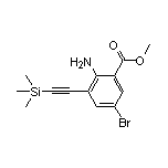 2-氨基-5-溴-3-[(三甲基硅基)乙炔基]苯甲酸甲酯