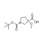 1-Boc-3-甲氧基吡咯烷-3-甲酸