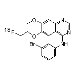 N-(3-溴苯基)-6-(2-氟-F18-乙氧基)-7-甲氧基喹唑啉-4-胺
