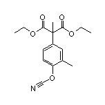 2-(4-氰酸基-3-甲基苯基)-2-甲基丙二酸二乙酯