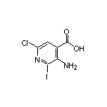 3-氨基-6-氯-2-碘异烟酸